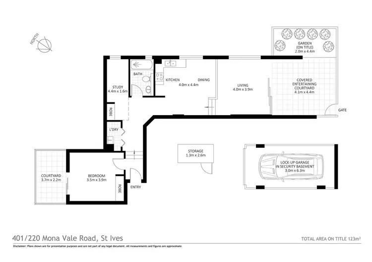 Floorplan of Homely apartment listing, 401/220-222 Mona Vale Road, St Ives NSW 2075