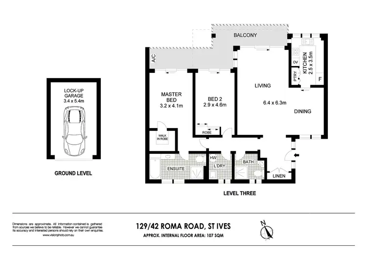 Floorplan of Homely apartment listing, 129/42 Roma Road, St Ives NSW 2075
