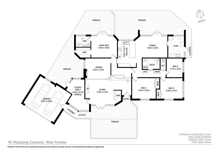 Floorplan of Homely house listing, 92 Wallalong Crescent, West Pymble NSW 2073