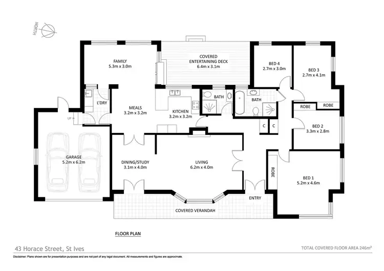Floorplan of Homely house listing, 43 Horace Street, St Ives NSW 2075