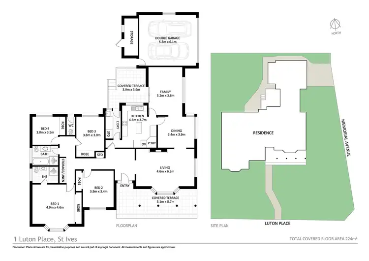 Floorplan of Homely house listing, 1 Luton Place, St Ives NSW 2075