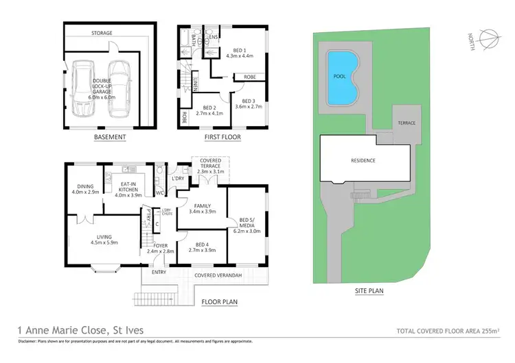 Floorplan of Homely house listing, 1 Anne Marie Close, St Ives NSW 2075