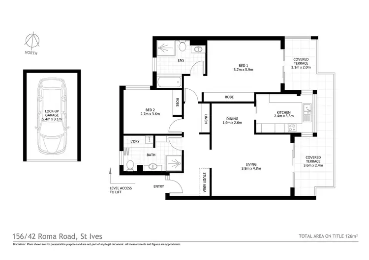 Floorplan of Homely apartment listing, 156/42 Roma Rd, St Ives NSW 2075