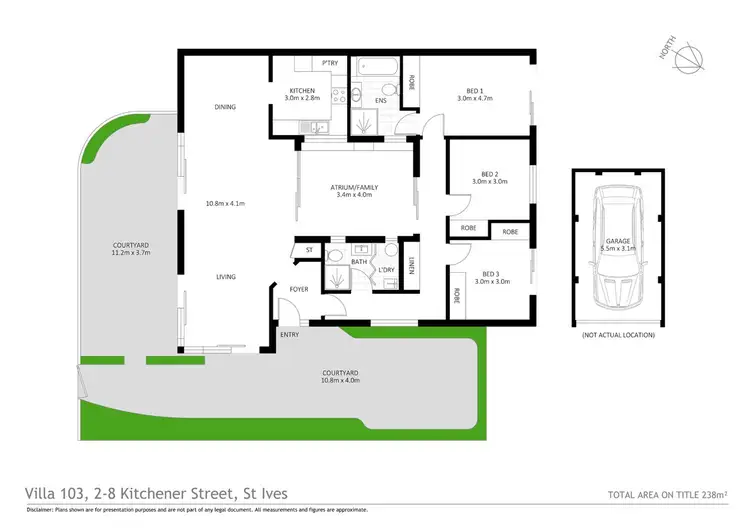 Floorplan of Homely villa listing, Villa 103/2-8 Kitchener Street, St Ives NSW 2075