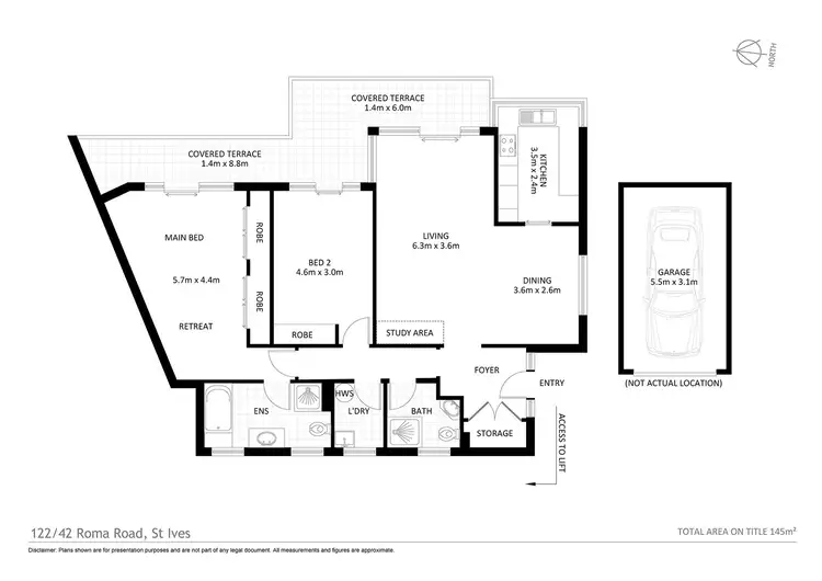 Floorplan of Homely apartment listing, 122/42 Roma Rd, St Ives NSW 2075