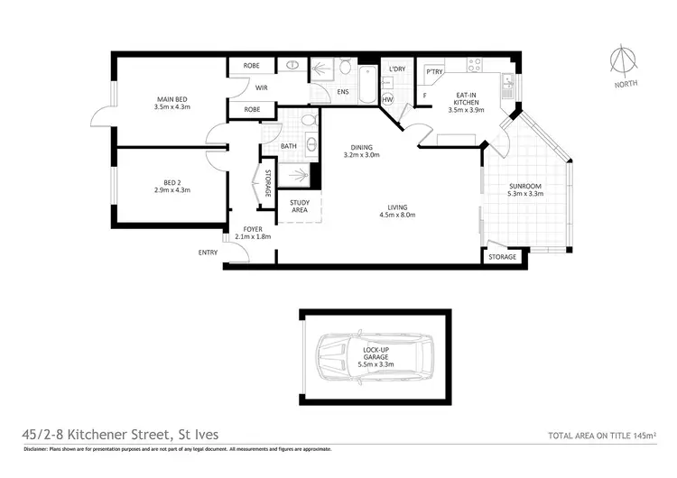 Floorplan of Homely apartment listing, 45/2-8 Kitchener Street, St Ives NSW 2075