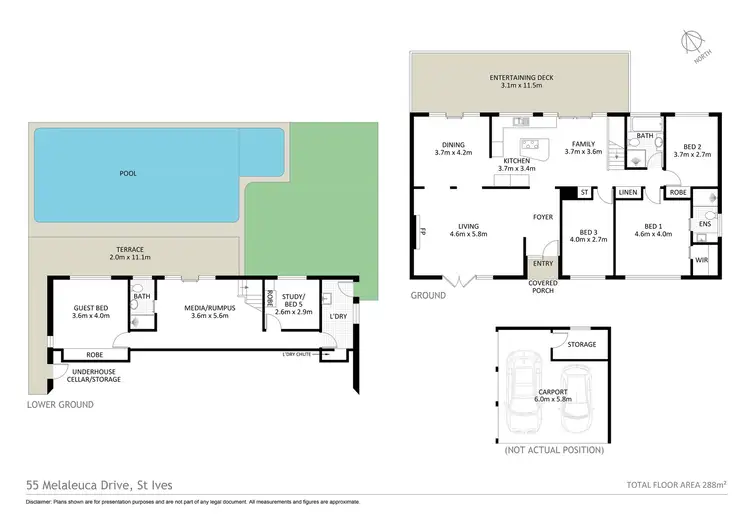 Floorplan of Homely house listing, 55 Melaleuca Drive (Off Hunter Ave), St Ives NSW 2075
