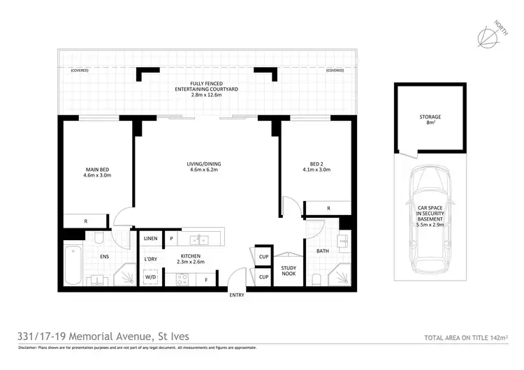 Floorplan of Homely apartment listing, 331/17-19 Memorial Avenue (Block C), St Ives NSW 2075