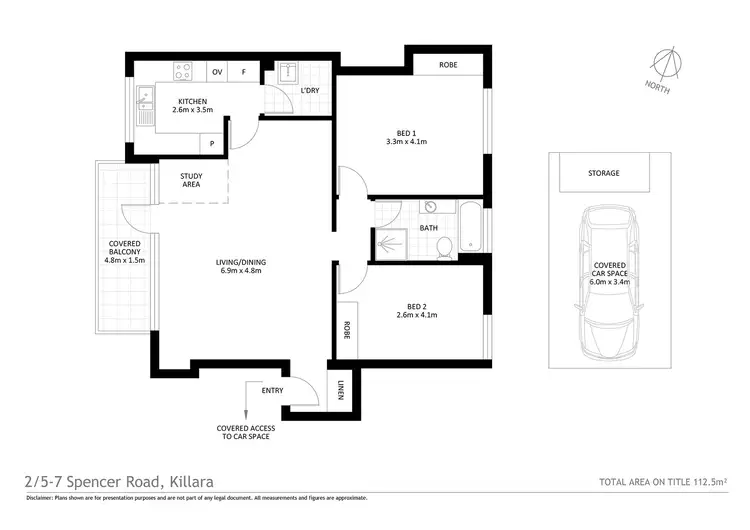 Floorplan of Homely apartment listing, 2/5-7 Spencer Road, Killara NSW 2071