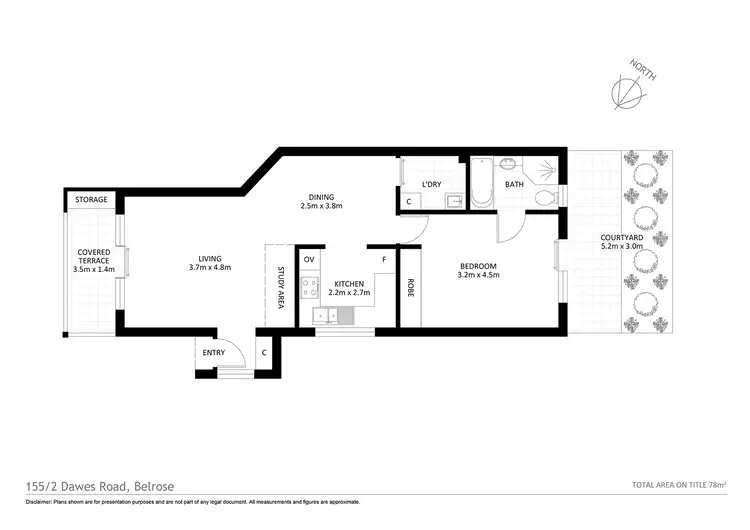 Floorplan of Homely apartment listing, 155/2 Dawes Road, Belrose NSW 2085