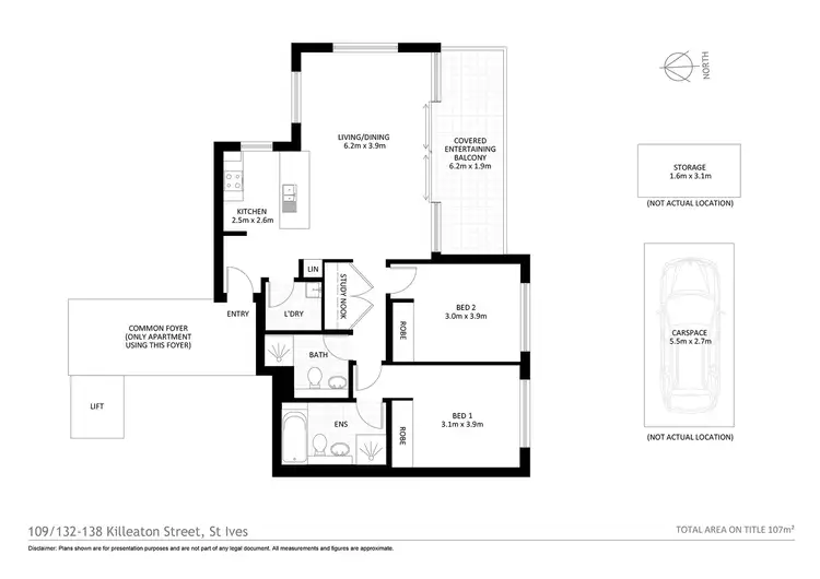 Floorplan of Homely apartment listing, 109/132-138 Killeaton Street (Block E), St Ives NSW 2075