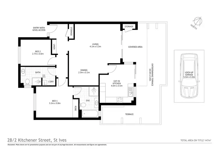 Floorplan of Homely apartment listing, 28/2-8 Kitchener Street, St Ives NSW 2075