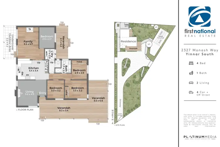 Floorplan of Homely house listing, 2327 Monash Way, Yinnar South VIC 3869