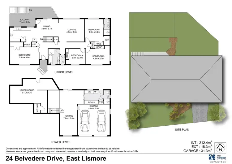 Floorplan of Homely house listing, 24 Belvedere Drive, East Lismore NSW 2480