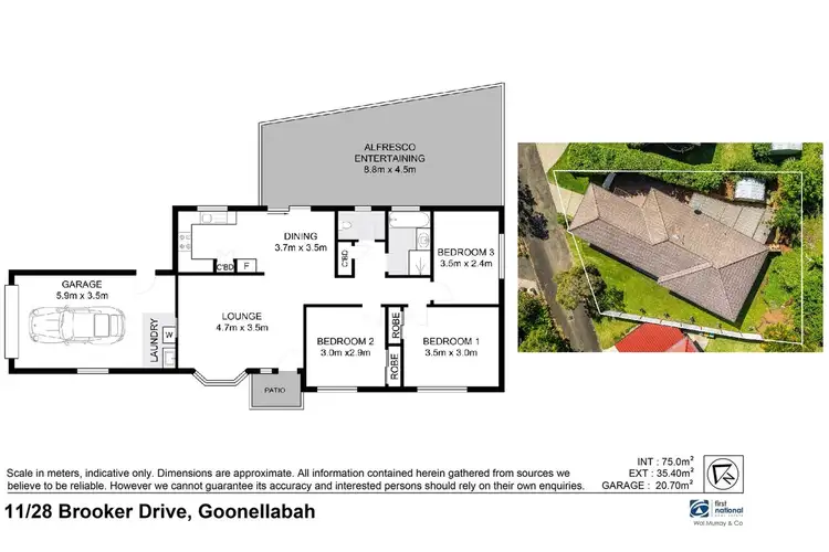 Floorplan of Homely house listing, 11/28 Brooker Drive, Goonellabah NSW 2480