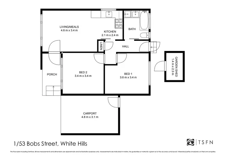 Floorplan of Homely land listing, 55 Bobs Street, White Hills VIC 3550