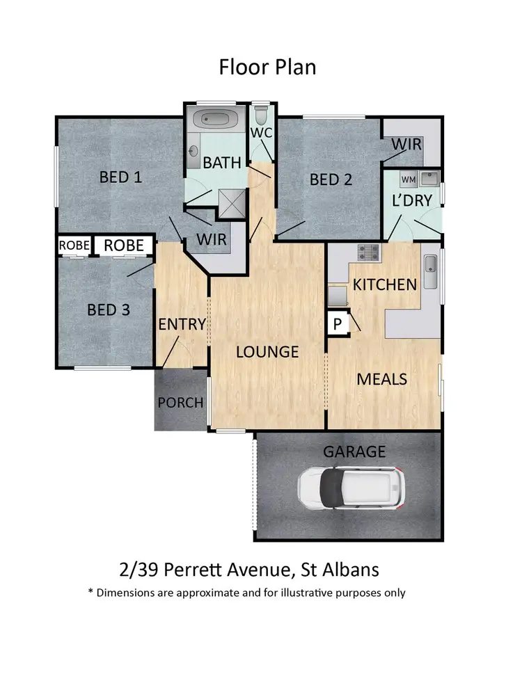 Floorplan of Homely house listing, 2/39 Perrett Avenue, St Albans VIC 3021
