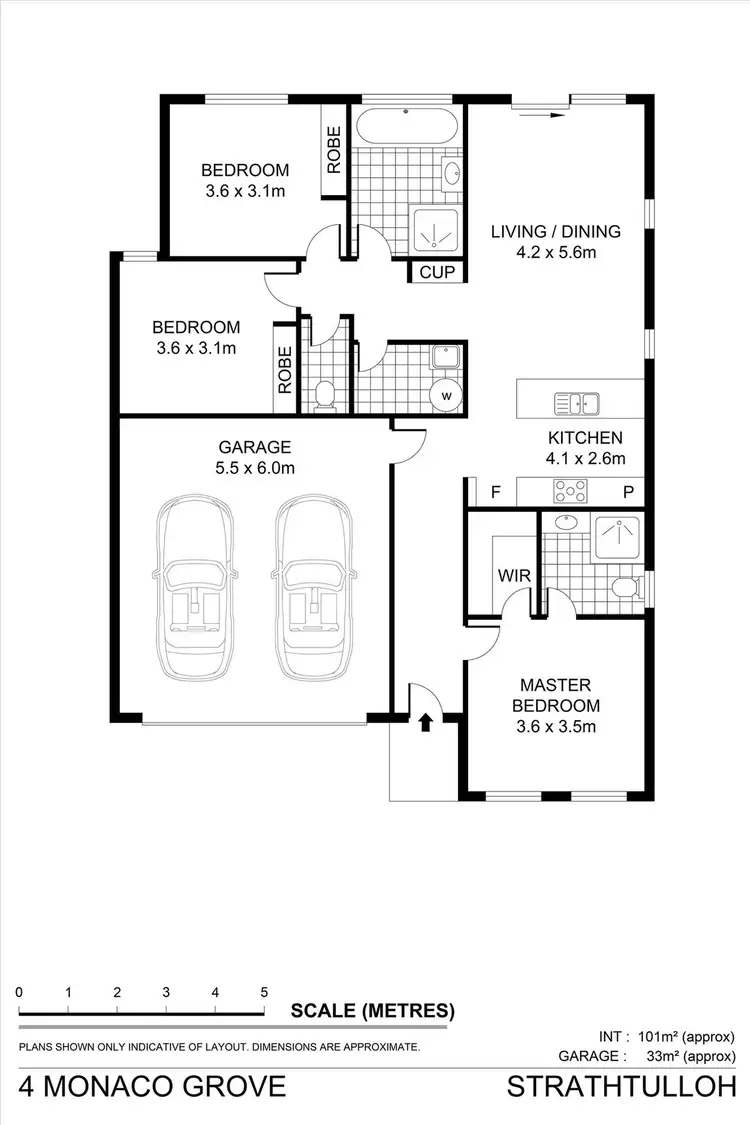 Floorplan of Homely house listing, 4 Monaco Grove, Strathtulloh VIC 3338