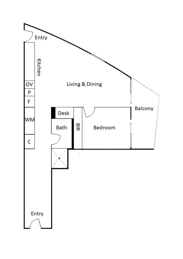 Floorplan of Homely apartment listing, 401/9 Waterside Place, Docklands VIC 3008