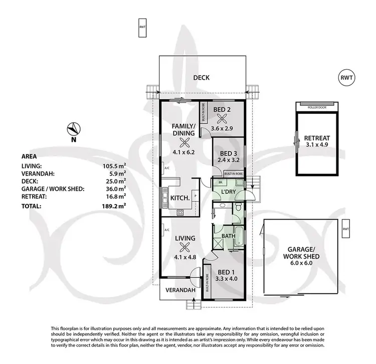 Floorplan of Homely house listing, 21 Bungana Drive, Murray Bridge SA 5253