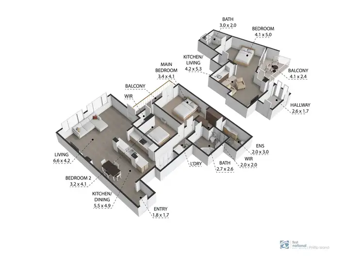 Floorplan of Homely apartment listing, 251/1 Findlay Street, Cowes VIC 3922