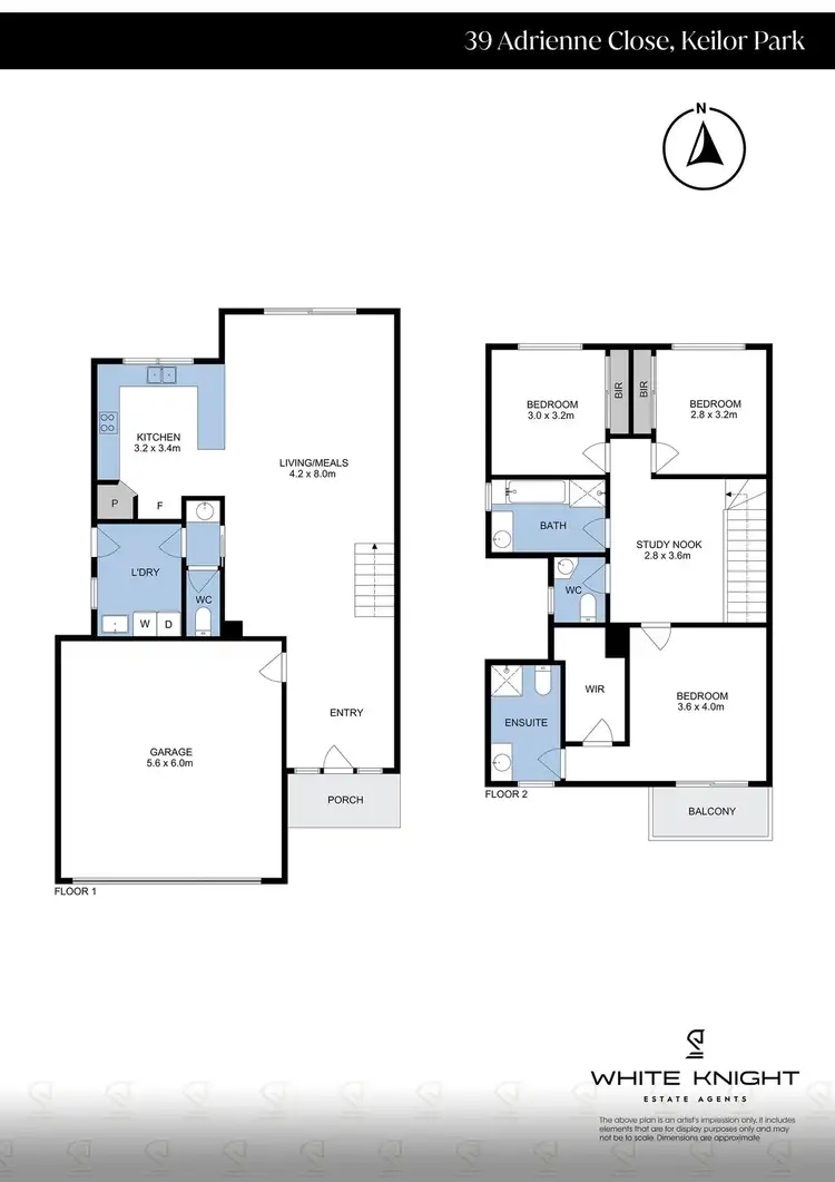 Floorplan of Homely house listing, 39 Adrienne Close, Keilor Park VIC 3042
