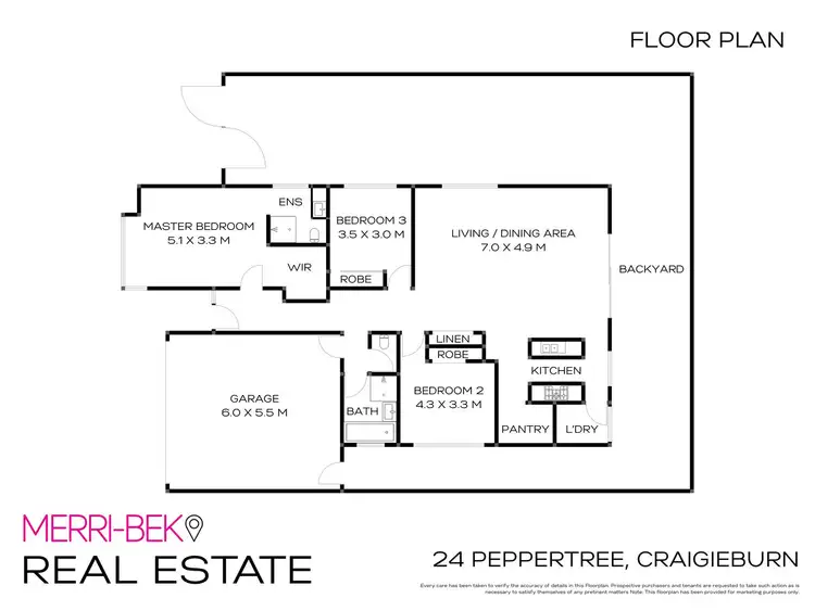 Floorplan of Homely house listing, 24 Peppertree Parade, Craigieburn VIC 3064