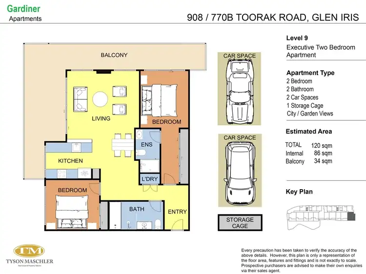 Floorplan of Homely apartment listing, 908/770B Toorak Road, Glen Iris VIC 3146
