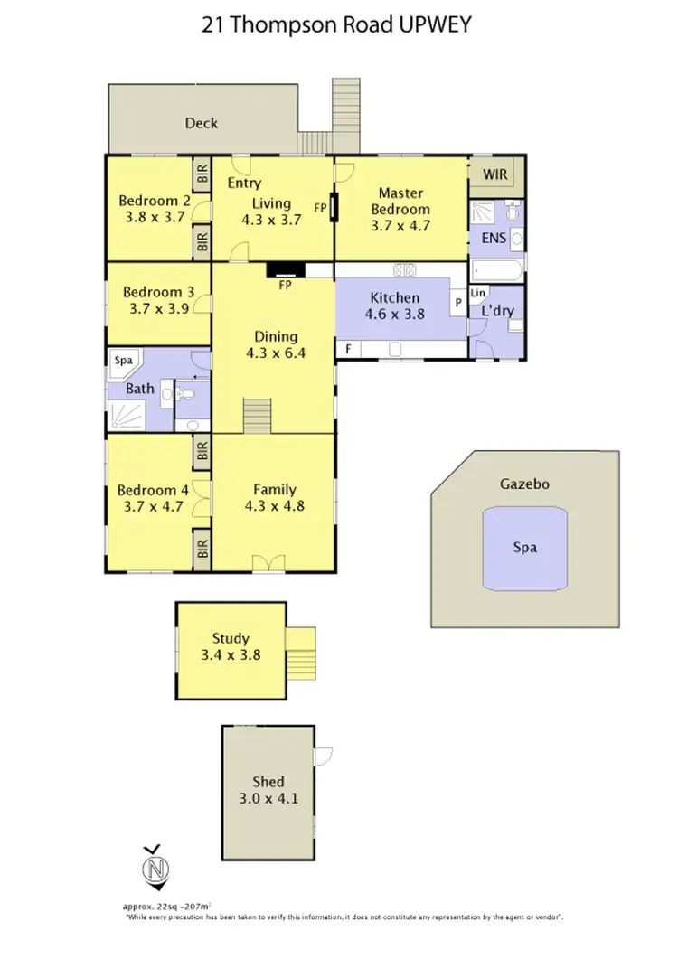 Floorplan of Homely house listing, 21 Thompson Road, Upwey VIC 3158
