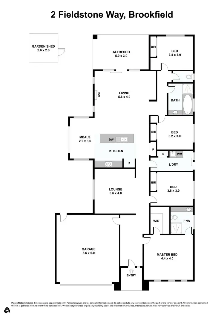 Floorplan of Homely house listing, 2 Fieldstone Way, Brookfield VIC 3338