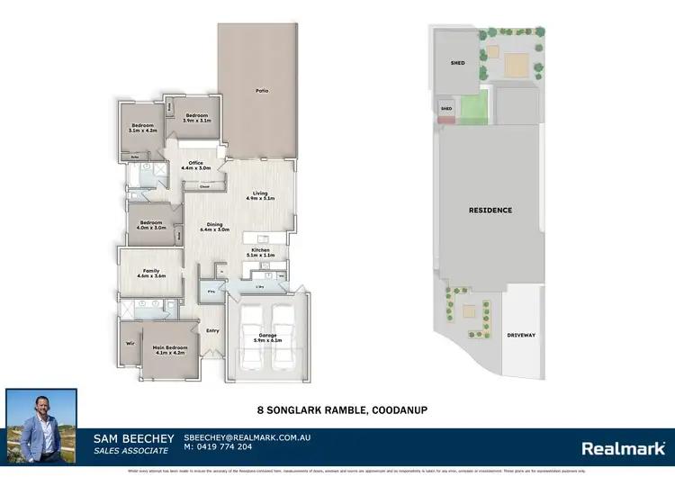 Floorplan of Homely house listing, 8 Songlark Ramble, Coodanup WA 6210