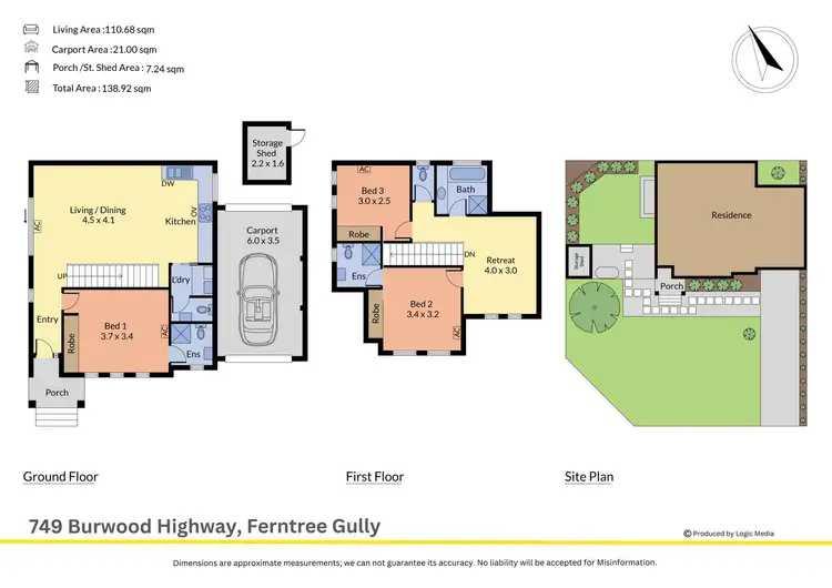 Floorplan of Homely house listing, 749 Burwood Highway, Ferntree Gully VIC 3156