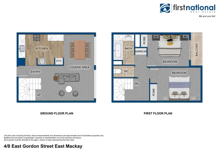 Floorplan of Homely unit listing, 4/8 East Gordon Street, Mackay QLD 4740