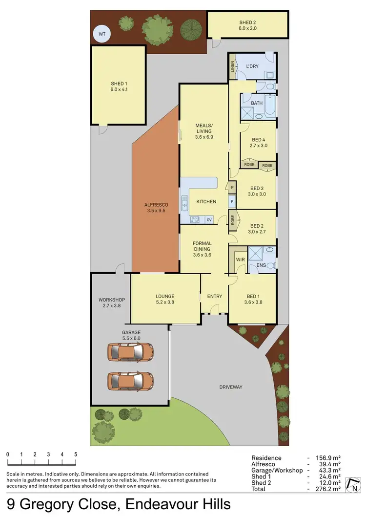 Floorplan of Homely house listing, 9 Gregory Close, Endeavour Hills VIC 3802