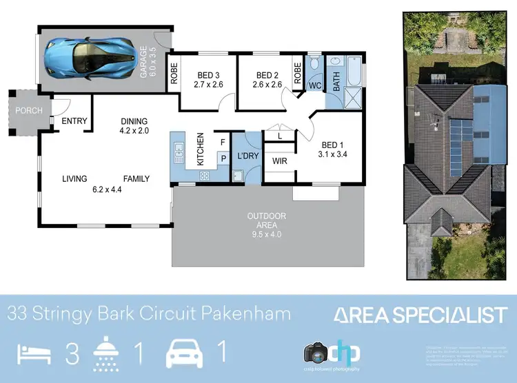 Floorplan of Homely house listing, 33 Stringy Bark Circuit, Pakenham VIC 3810