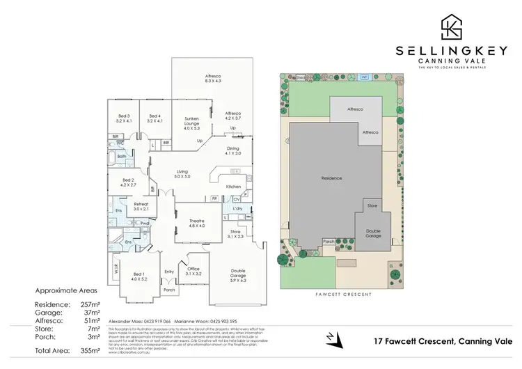Floorplan of Homely house listing, 17 Fawcett Crescent, Canning Vale WA 6155