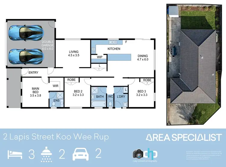 Floorplan of Homely house listing, 2 Lapis Street, Koo Wee Rup VIC 3981