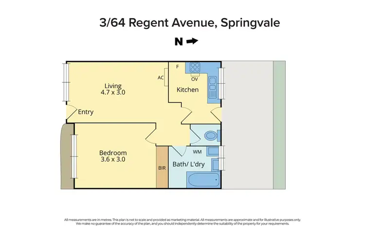 Floorplan of Homely unit listing, 3/64 Regent Avenue, Springvale VIC 3171