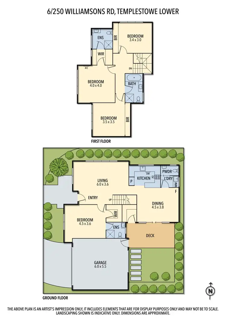Floorplan of Homely townhouse listing, 6/250 Williamsons Road, Templestowe VIC 3106