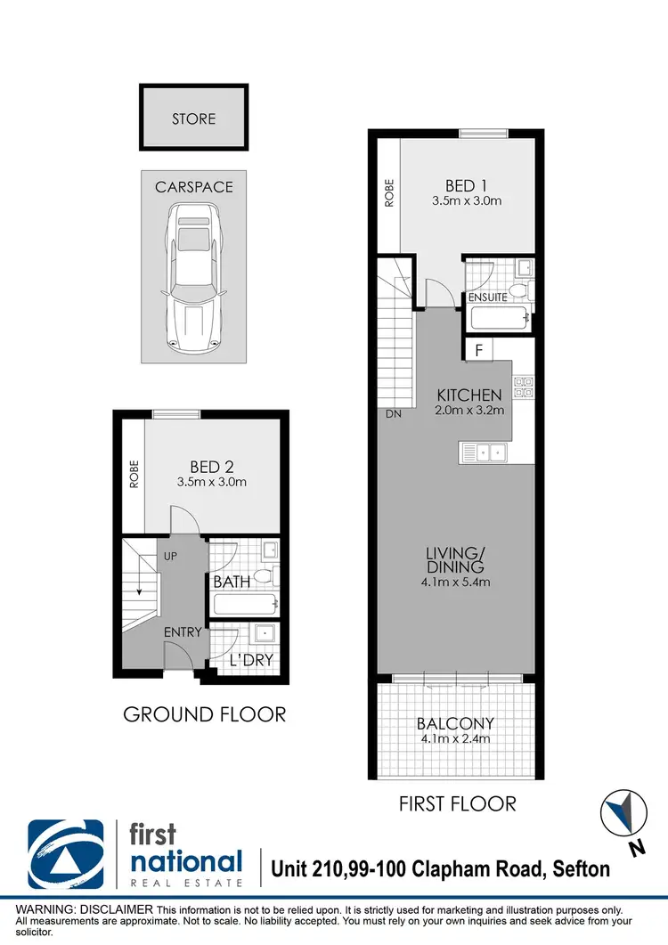 Floorplan of Homely unit listing, 210/99-101 Clapham Road, Sefton NSW 2162