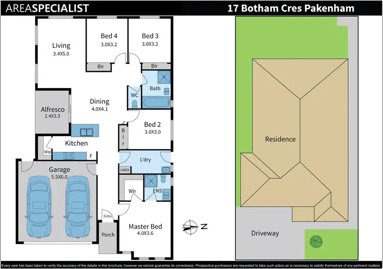 Floorplan of Homely house listing, 17 Botham Crescent, Pakenham VIC 3810