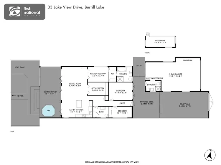Floorplan of Homely house listing, 33 Lake View Drive, Burrill Lake NSW 2539