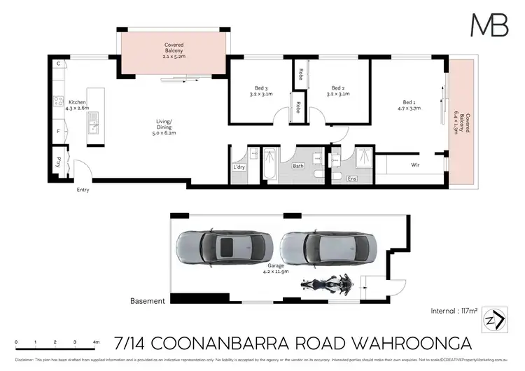 Floorplan of Homely apartment listing, 7/14 Coonanbarra Road, Wahroonga NSW 2076