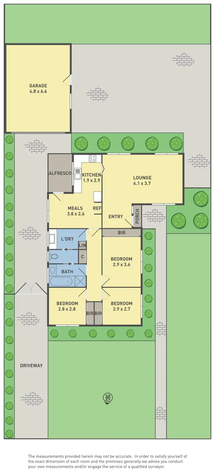 Floorplan of Homely house listing, 24 Learmonth Crescent, Sunshine West VIC 3020