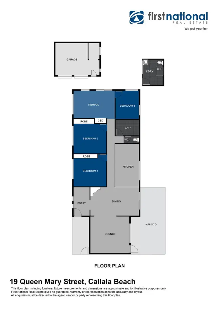 Floorplan of Homely house listing, 19 Queen Mary Street, Callala Beach NSW 2540