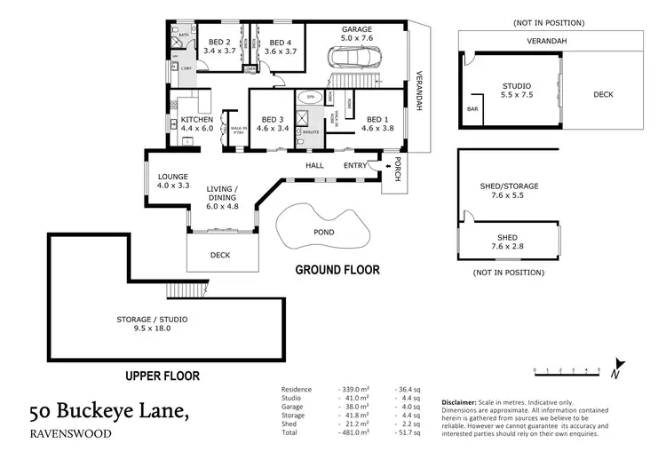 Floorplan of Homely house listing, 50 Buckeye Lane, Ravenswood VIC 3453