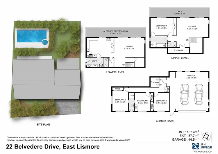 Floorplan of Homely house listing, 22 Belvedere Drive, East Lismore NSW 2480