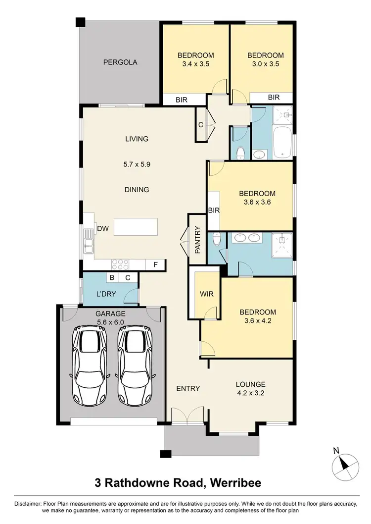 Floorplan of Homely house listing, 3 Rathdowne Road, Werribee VIC 3030