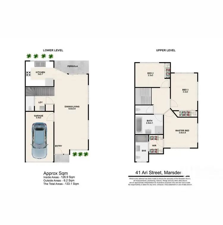 Floorplan of Homely townhouse listing, 41 Ari Street, Marsden QLD 4132