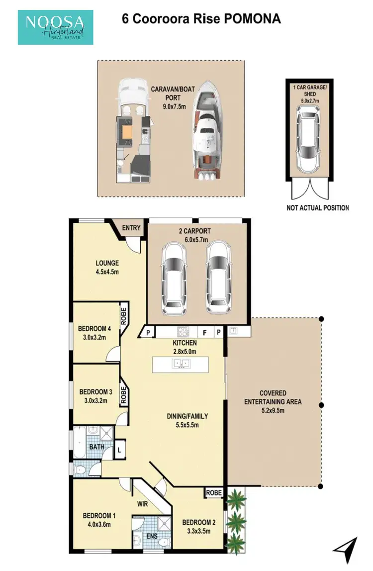 Floorplan of Homely house listing, 6 Cooroora Rise, Pomona QLD 4568